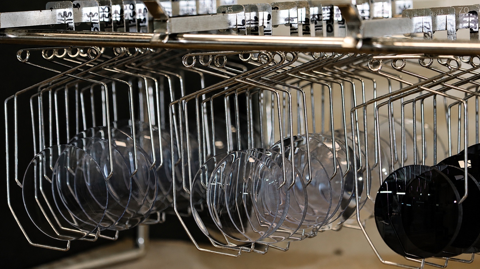 Torga lenses during the Ultra Scratch Free coating process